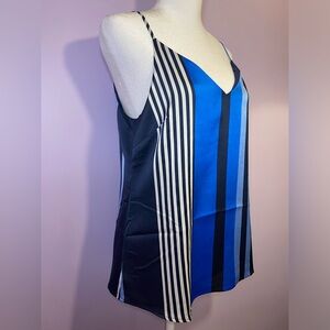 BANANA REPUBLIC Silky camisole blue/navy/white XS